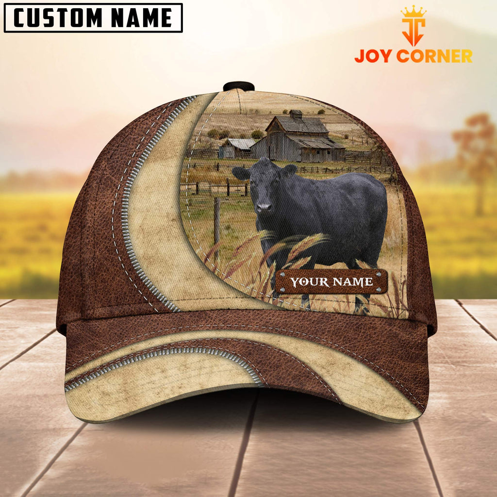Black Angus Customized Name Farm Barn Cap