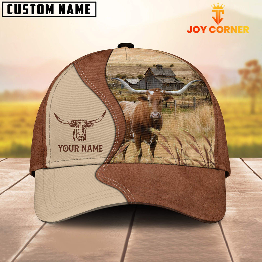 Texas Longhorn Customized Name Choco Cap