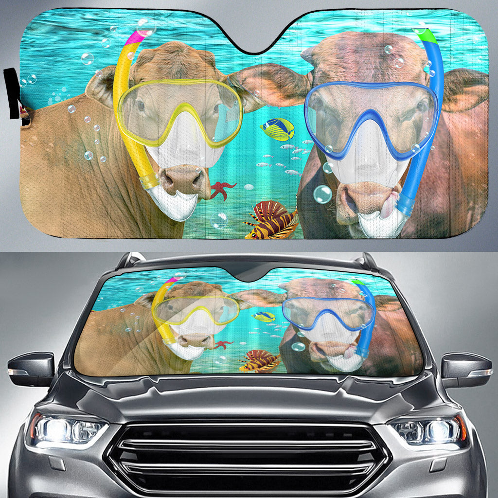 Beefmaster Diving All Over Printed 3D Sun Shade