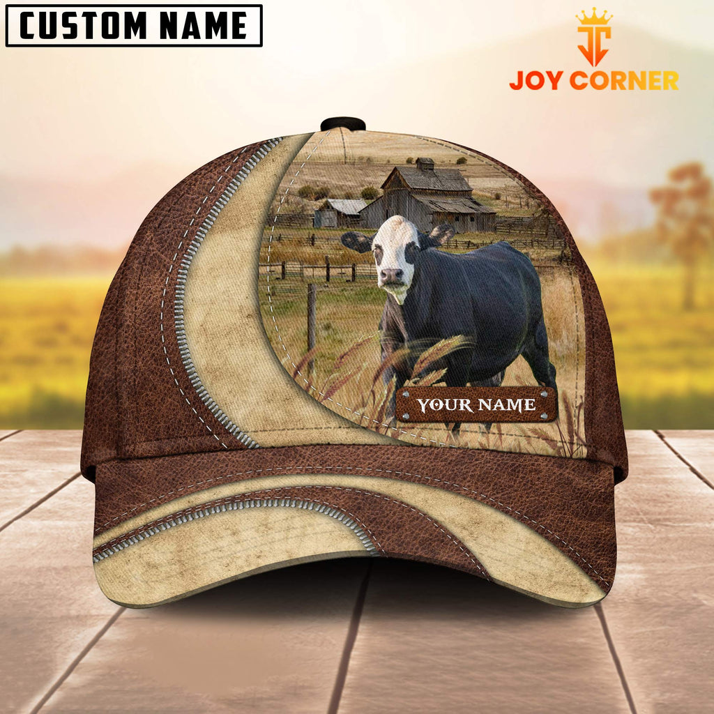 Black Baldy Customized Name Farm Barn Cap