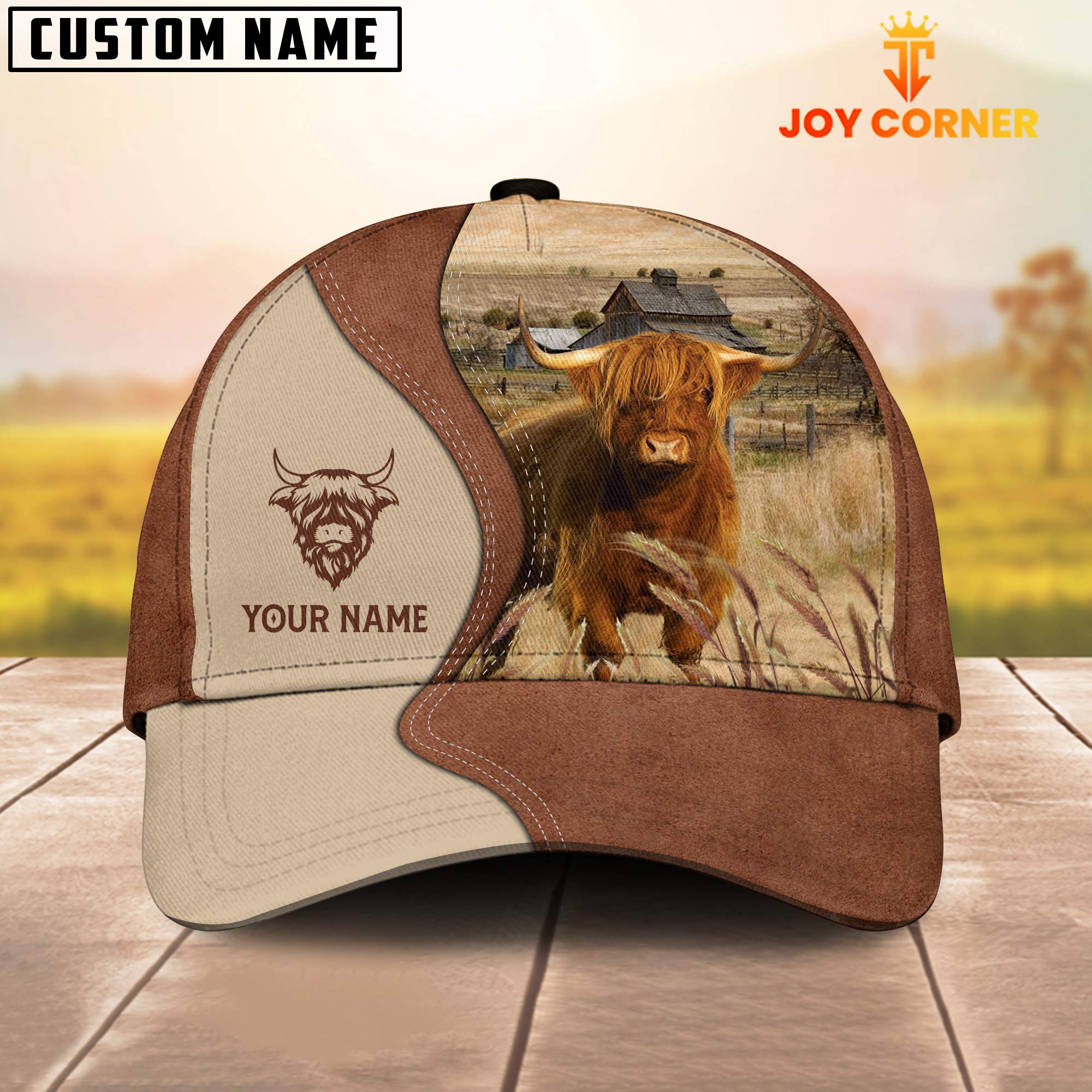 Highland Customized Name Choco Cap