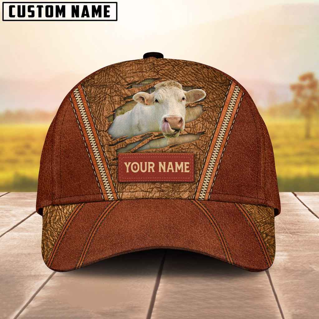 Happy Charolais No Horn Customized Name Cap