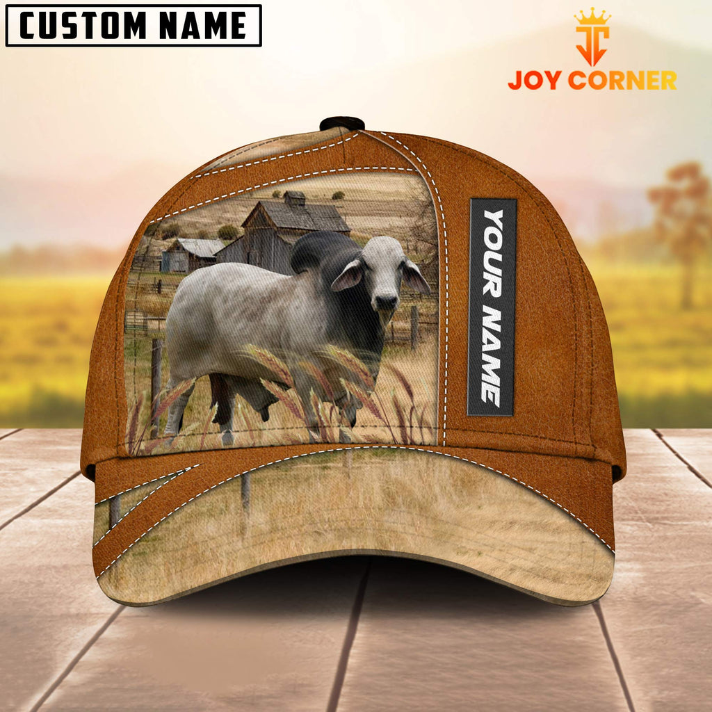 Brahman Customized Name Brown Cap