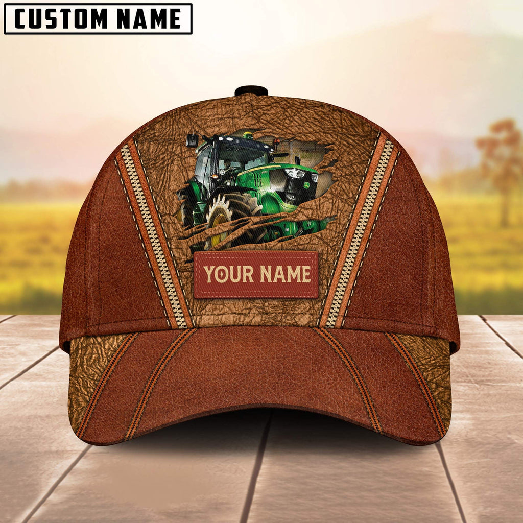 Happy Tractor Customized Name Cap