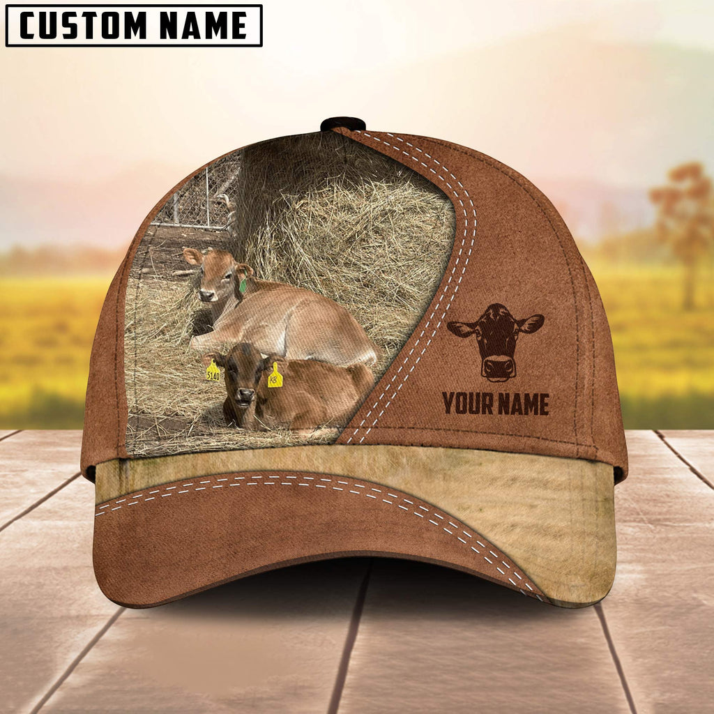 Jersey Image Customized Name Brown Cap