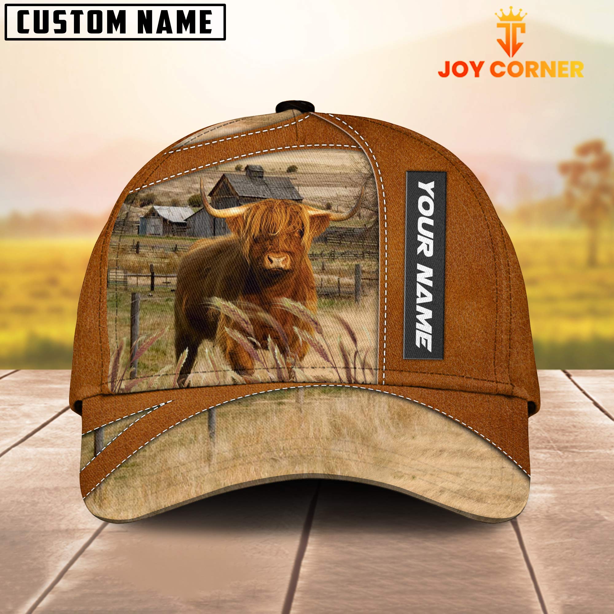 Highland Customized Name Brown Cap