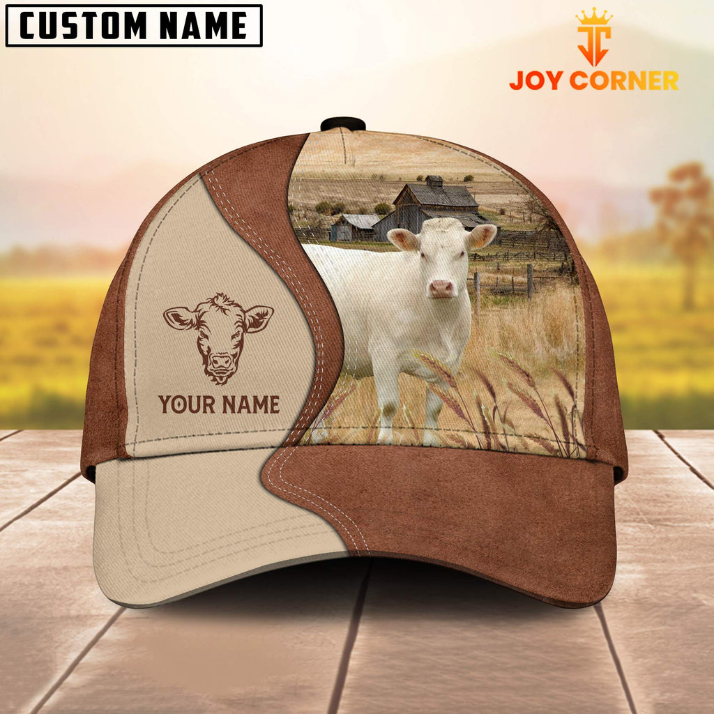 Charolais No Horn Customized Name Choco Cap