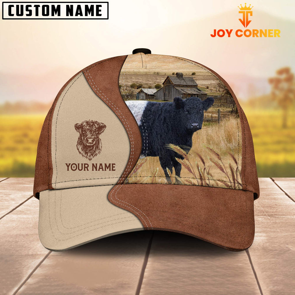 Belted Galloway Customized Name Choco Cap