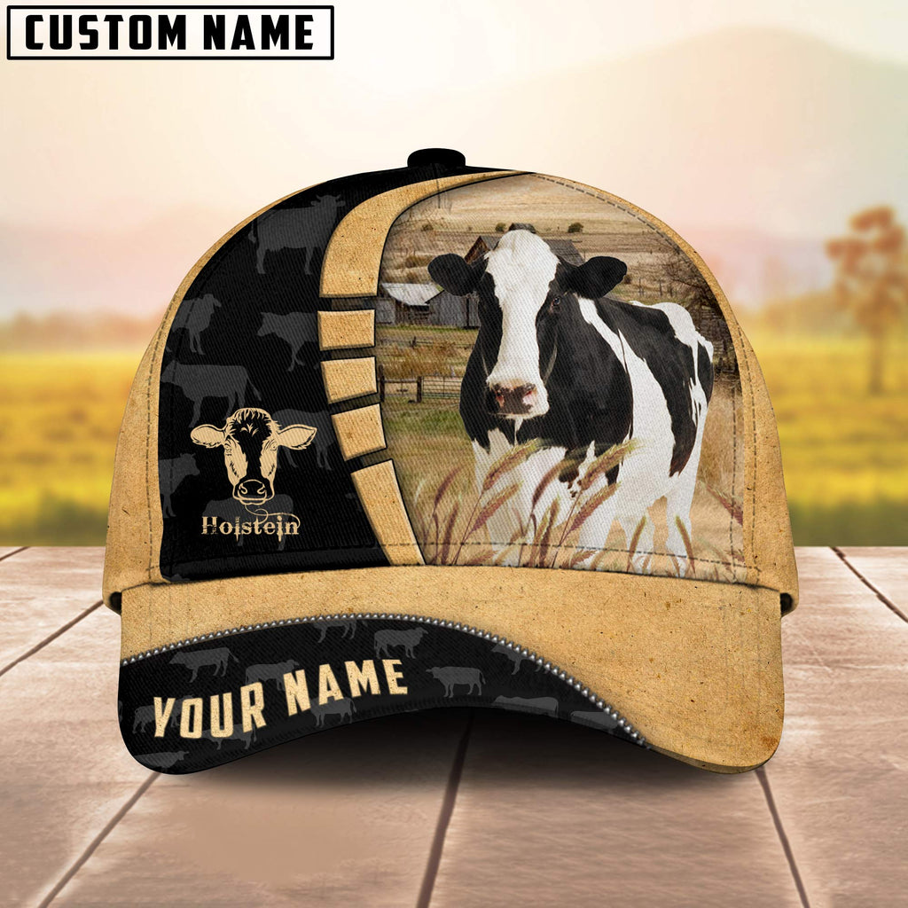 Custom Name Holstein Cattle 3D Cap