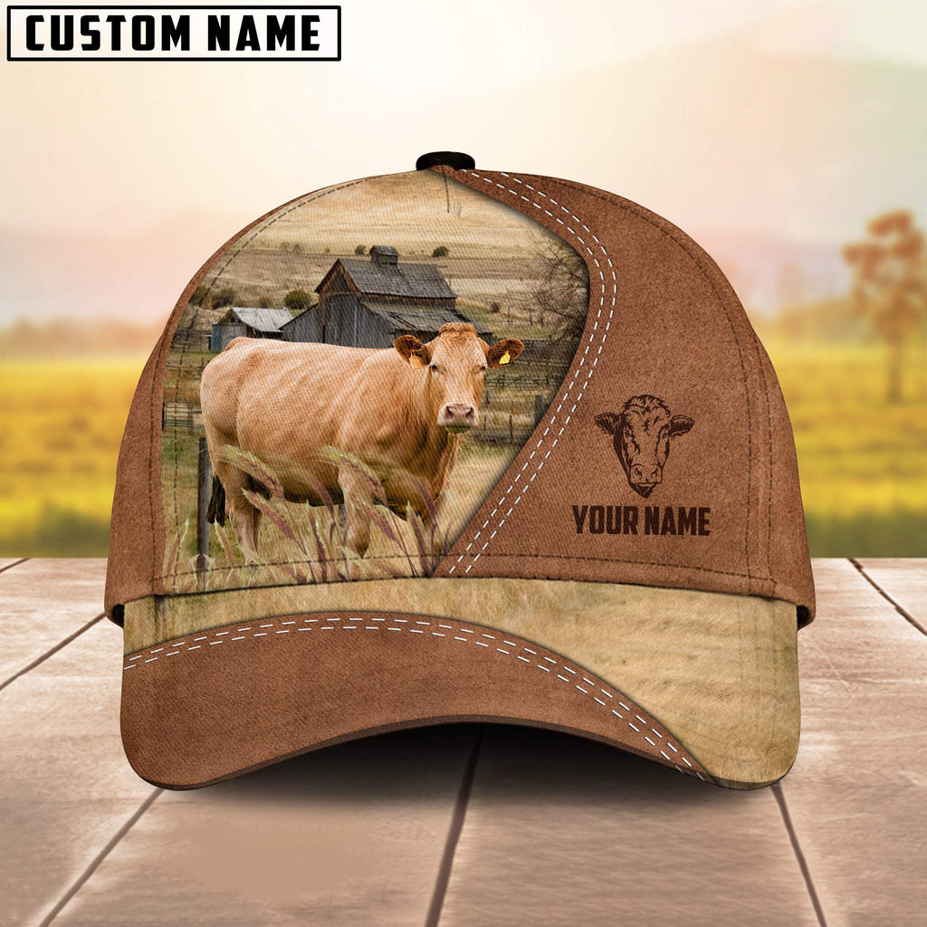 Limousin Customized Name Brown Cap