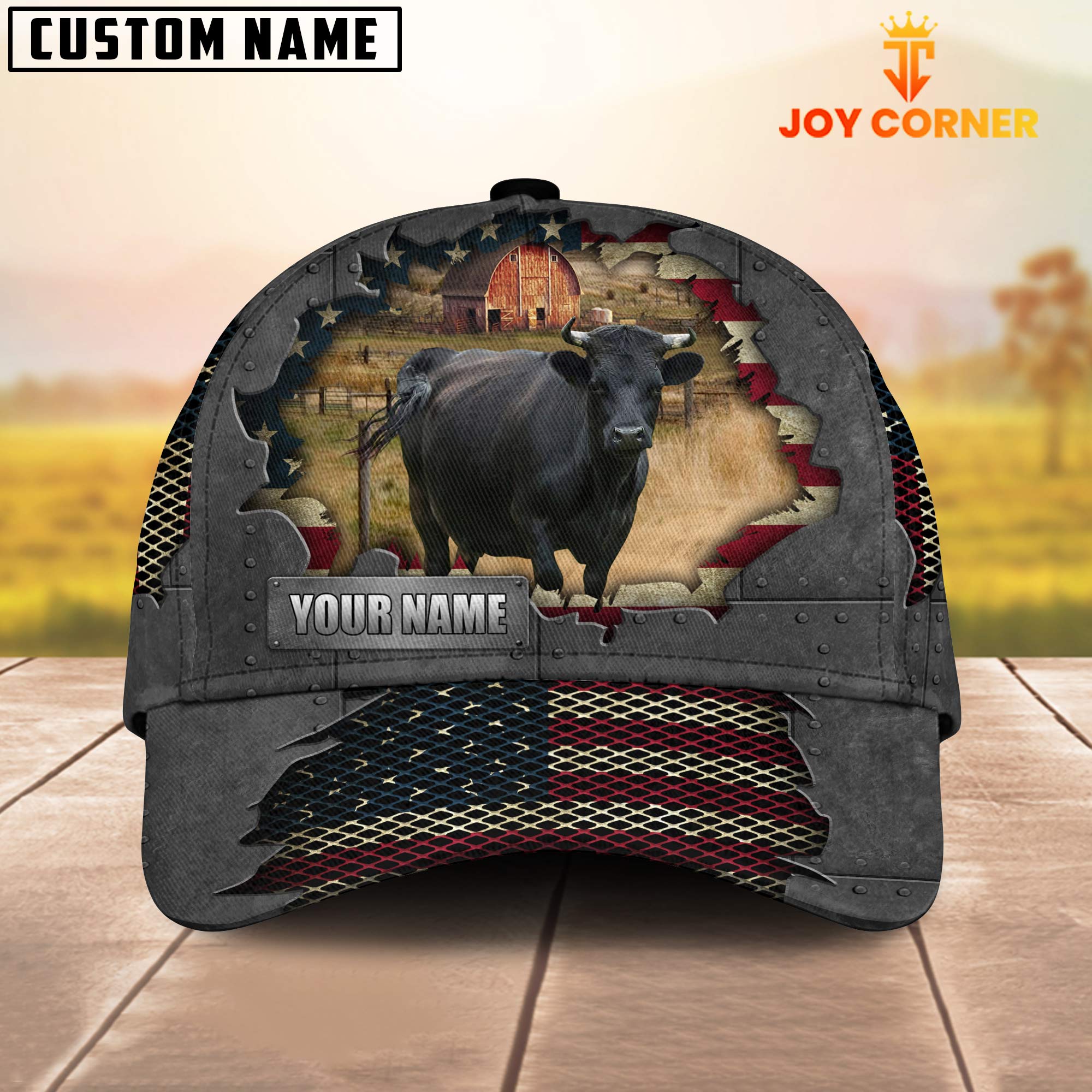Dexter Customized Name US Flag Net Cap