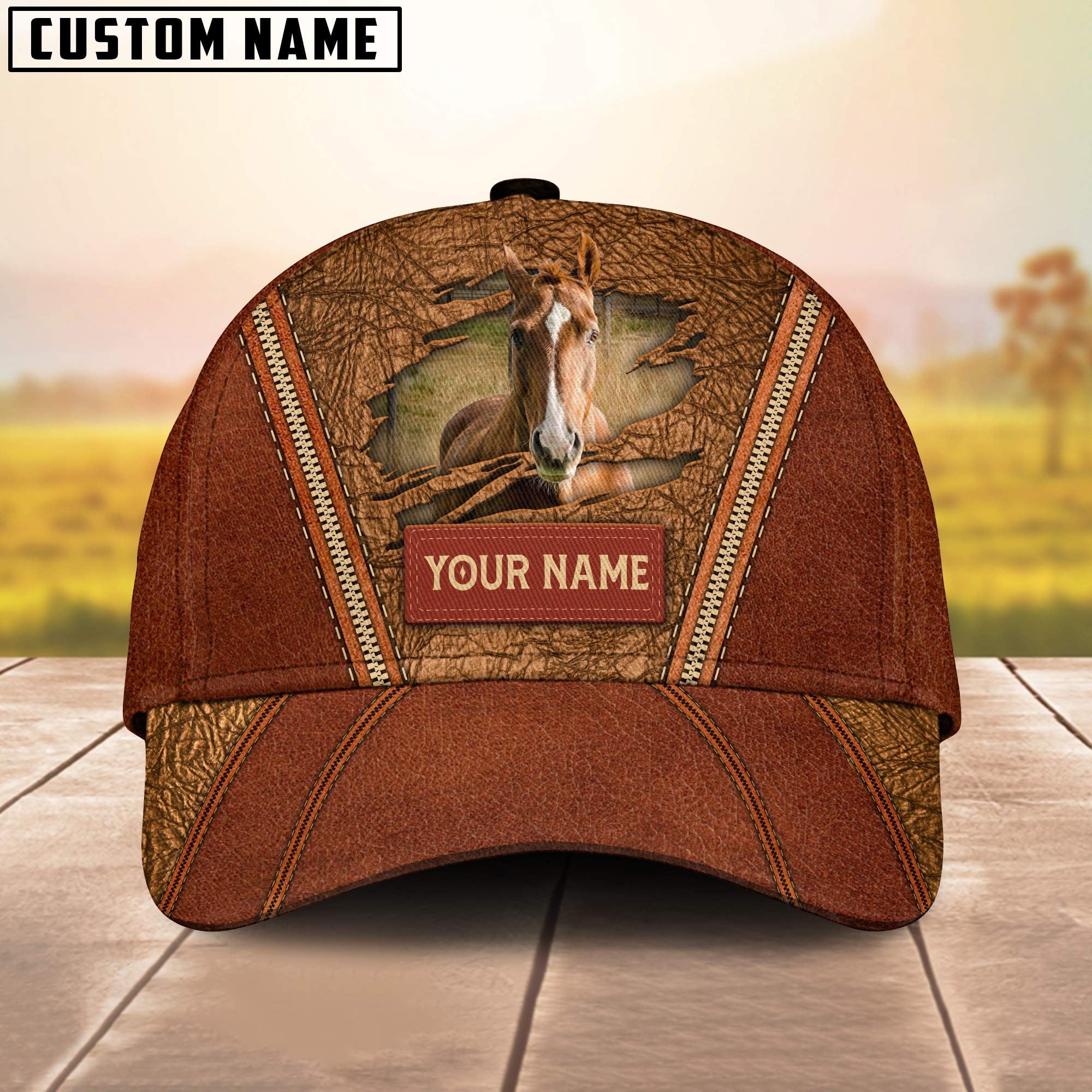 Happy Horse Customized Name Cap