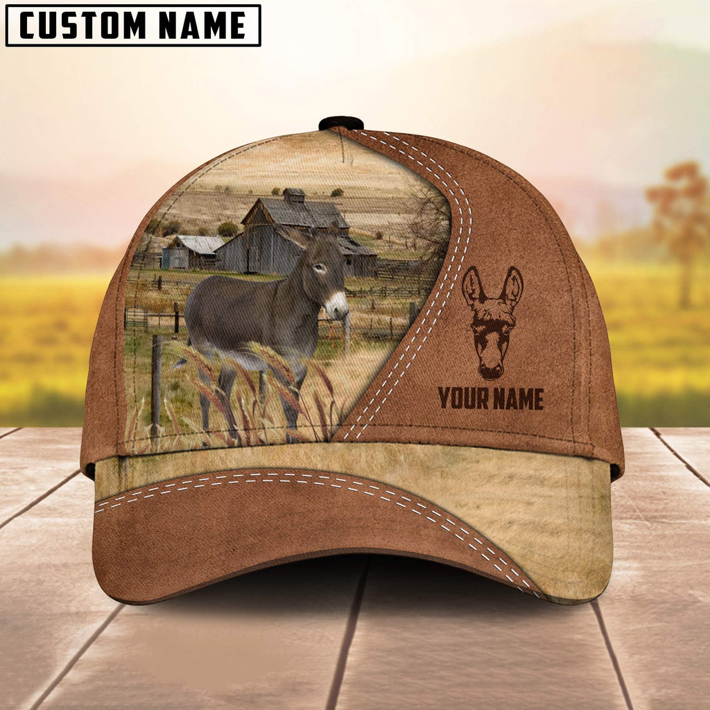 Donkey Customized Name Brown Cap