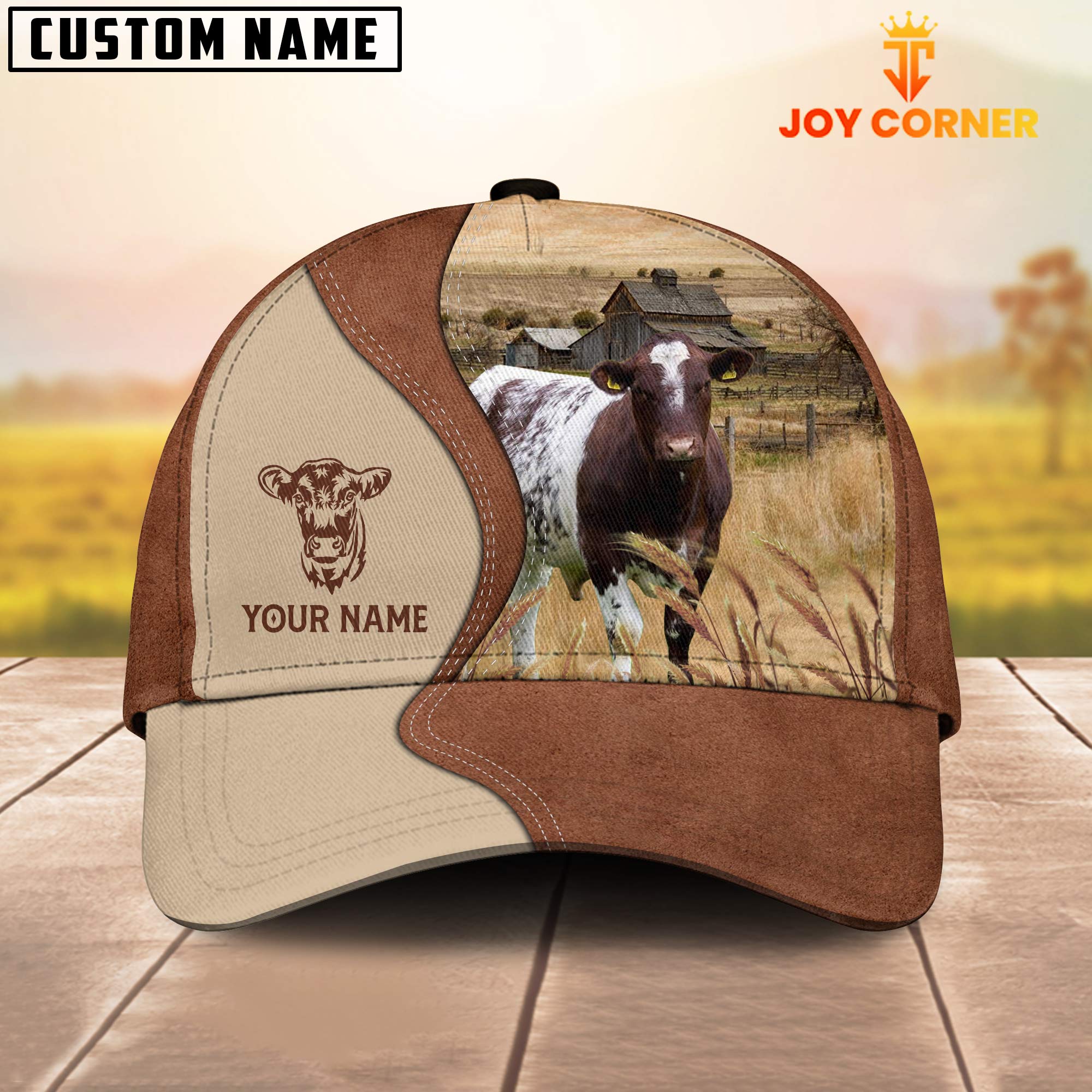 Shorthorn Customized Name Choco Cap