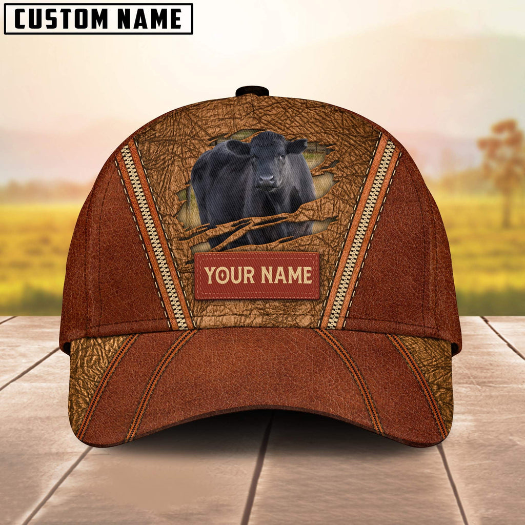 Happy Black Angus Customized Name Cap