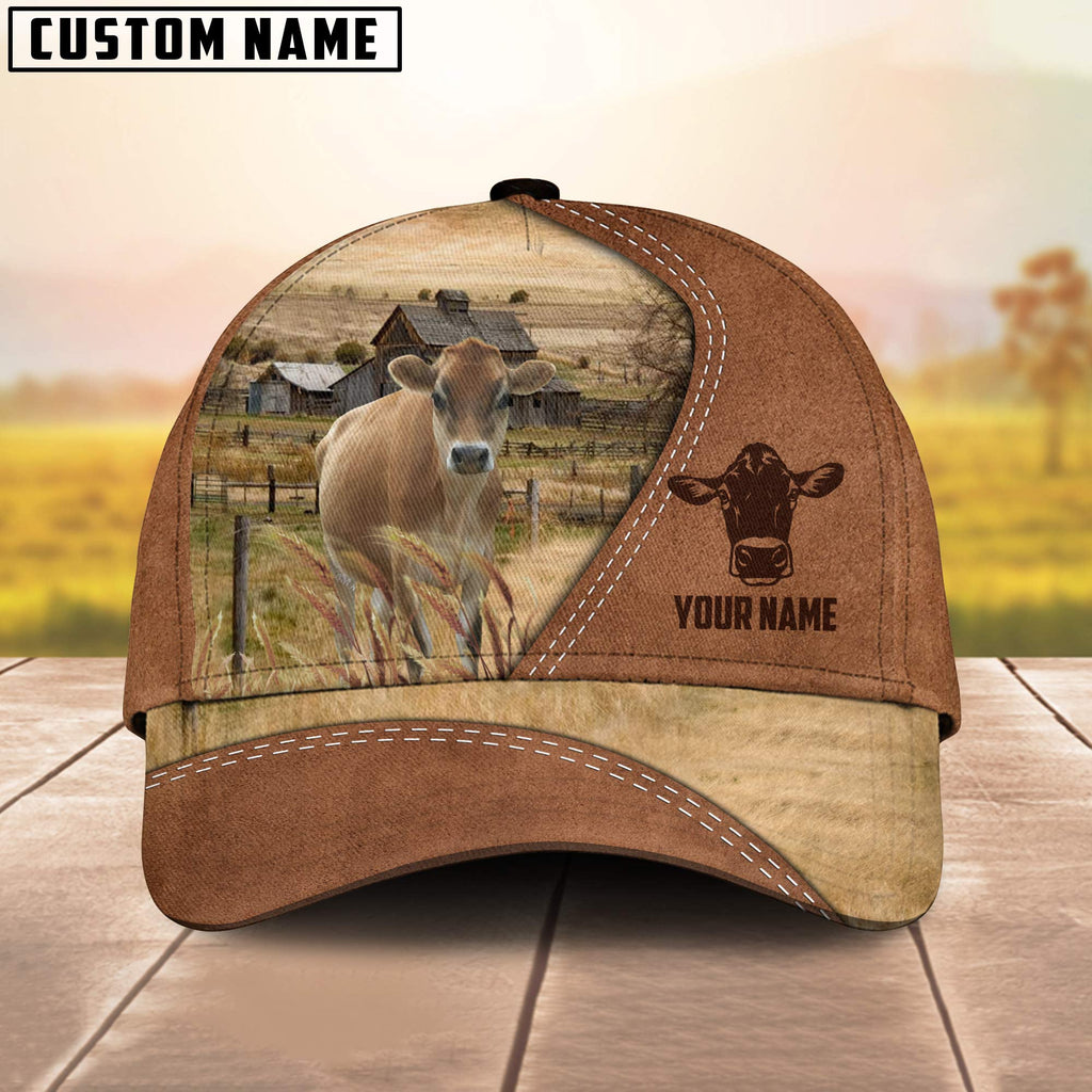 Jersey Customized Name Brown Cap
