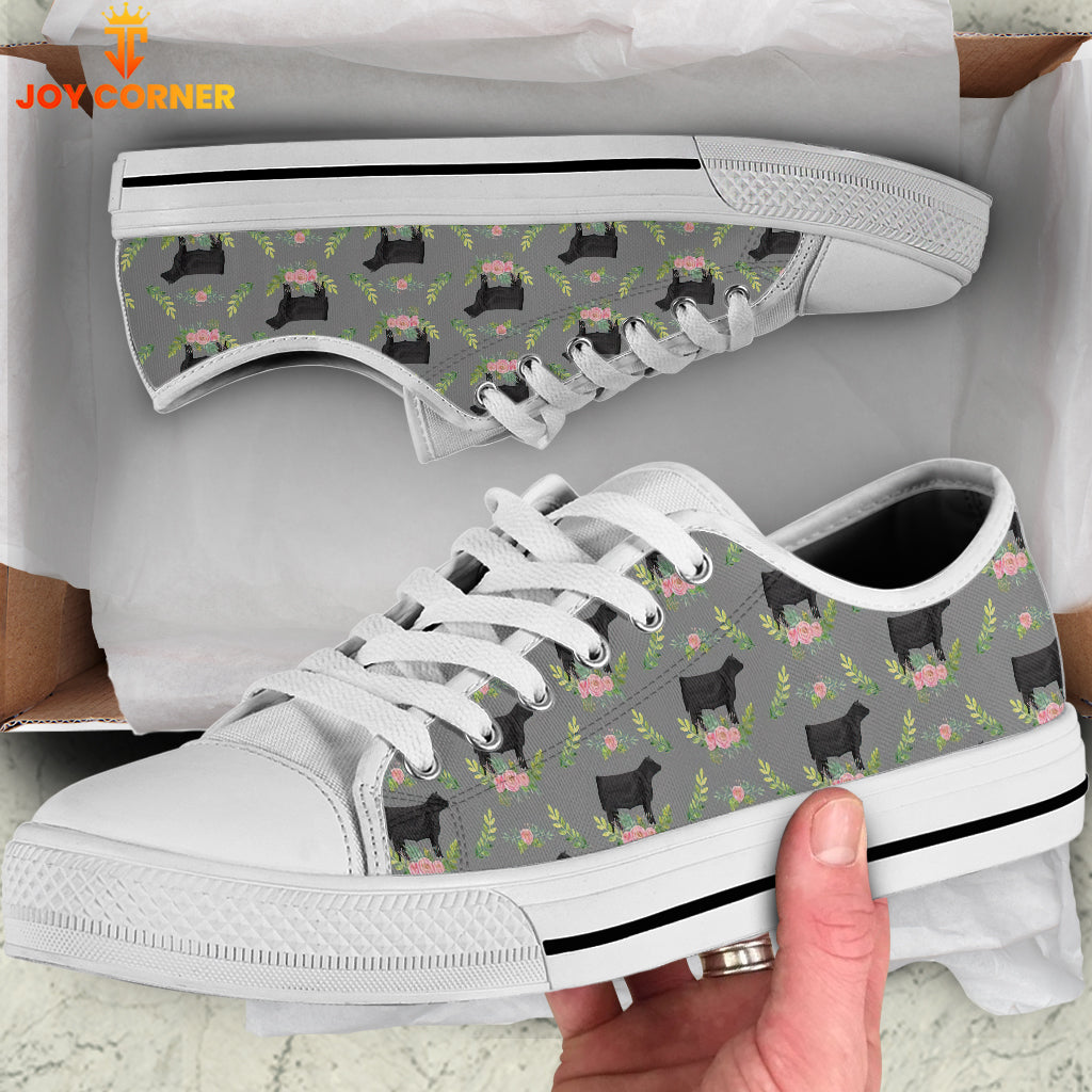 Cow Pattern Low Top Shoes
