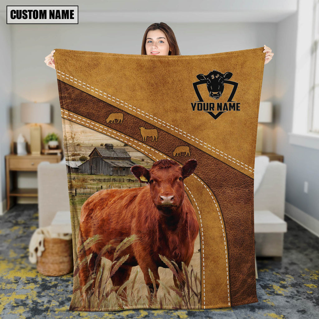 Red Angus Custom Name Blanket Collection