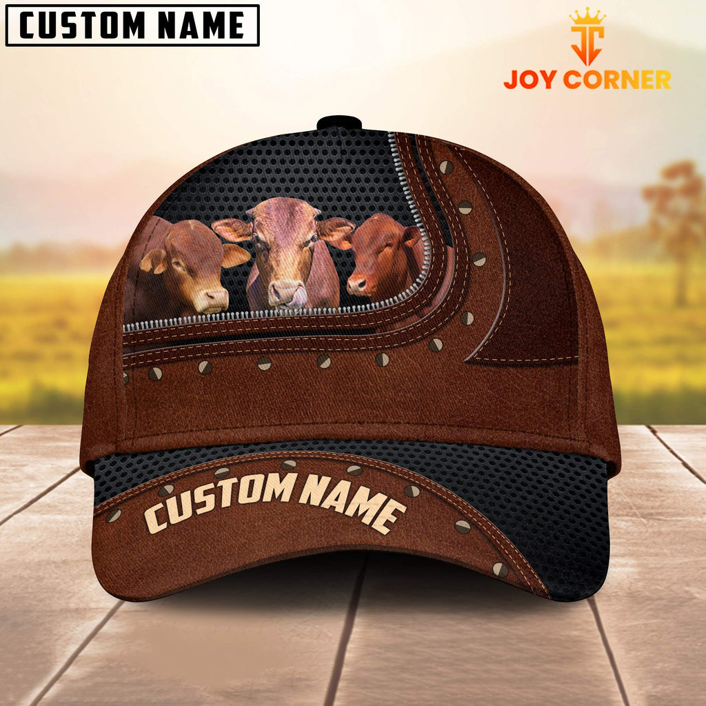 Beefmaster Happiness Zipper Pattern Customized Name Cap
