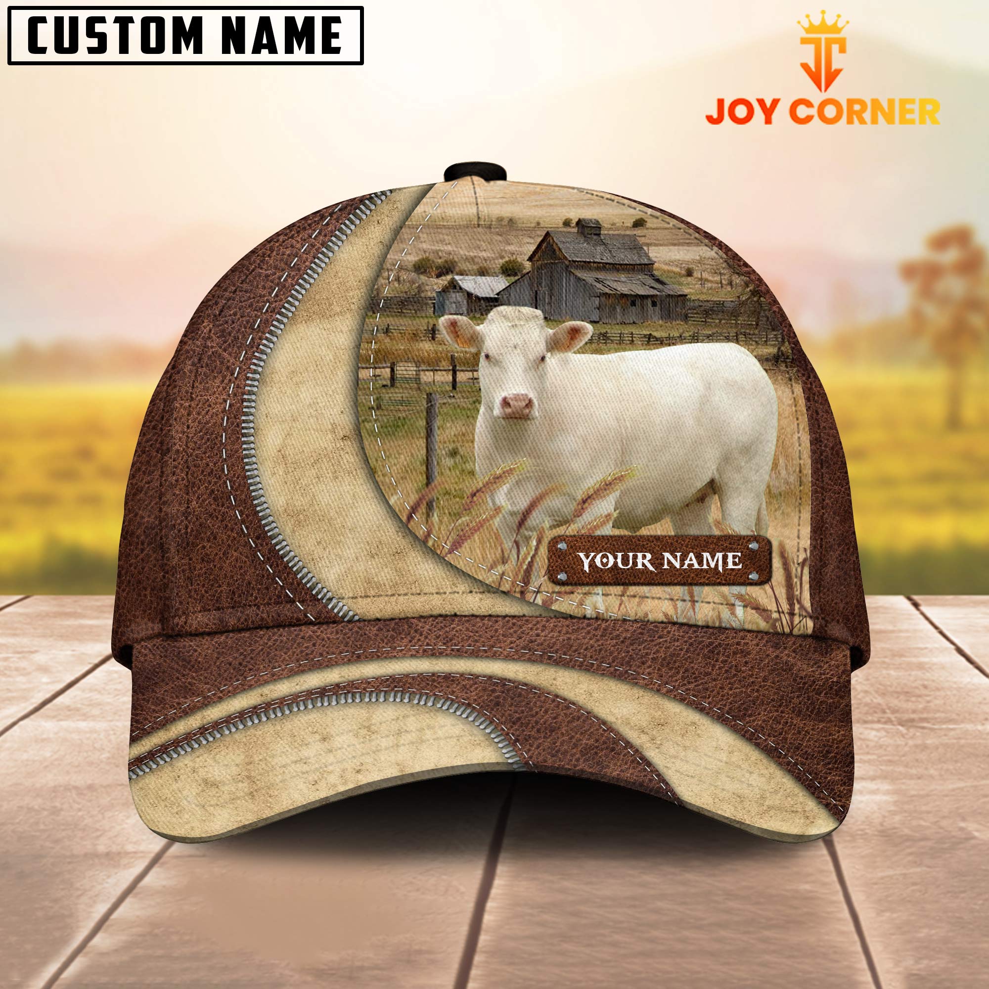 Charolais Customized Name Farm Barn Cap