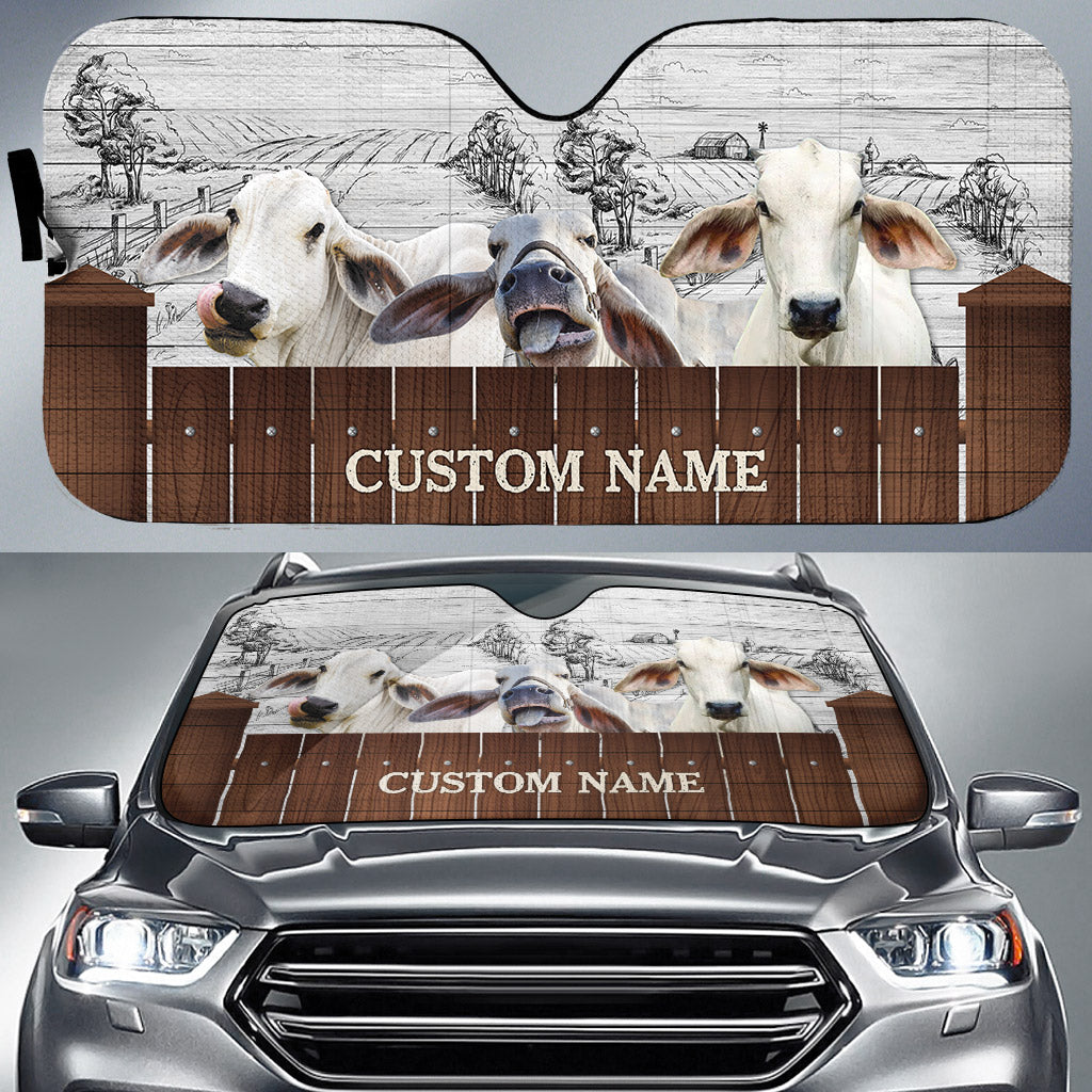 Brahman Farming Custom Name 3D Sun Shade