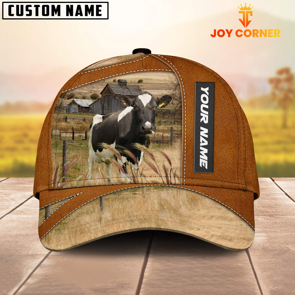 Holstein Customized Name Brown Cap