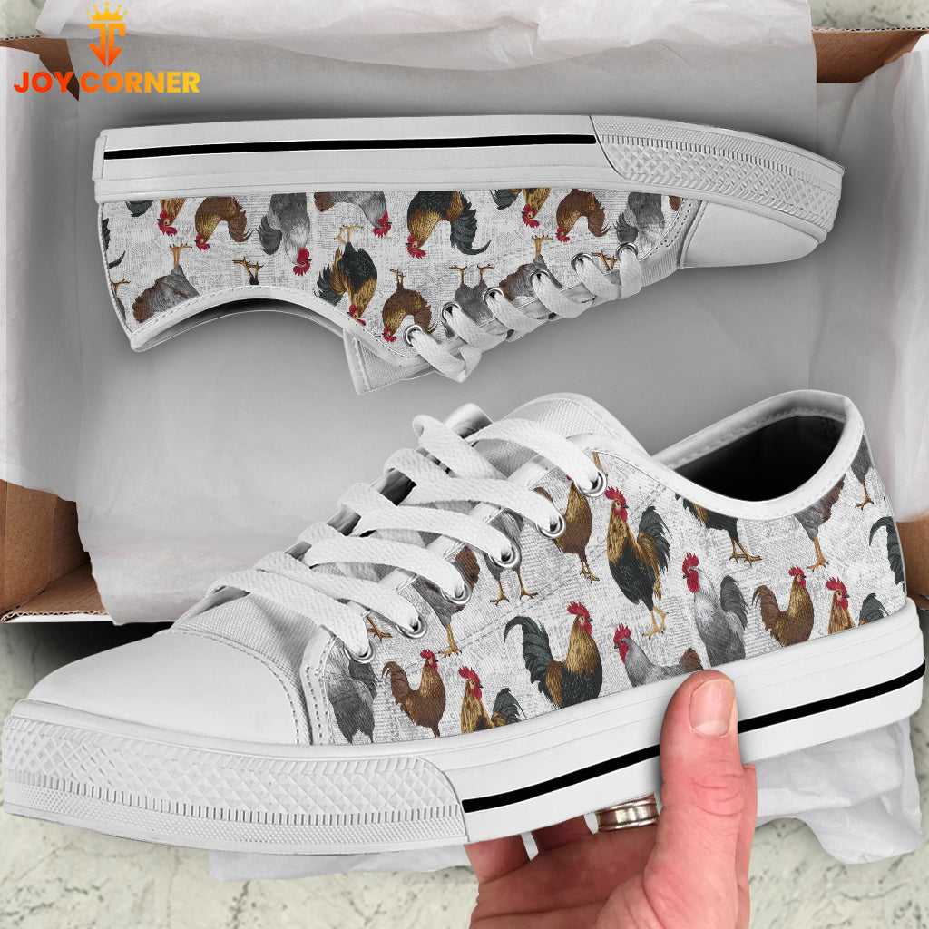 Chicken Pattern Low Top Shoes