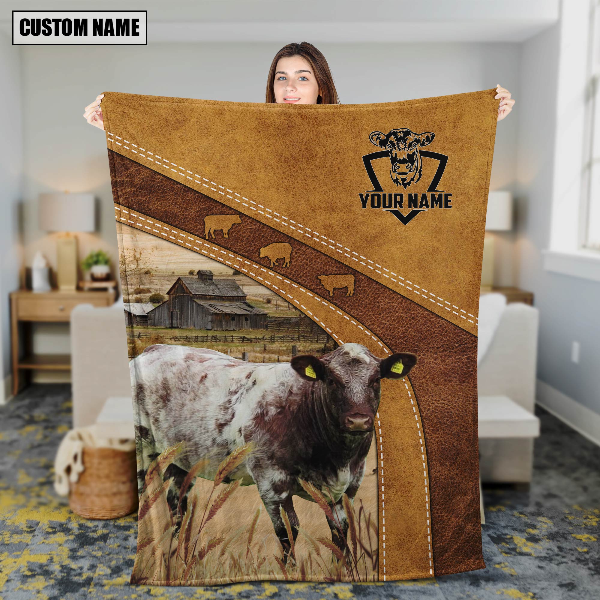 Shorthorn Custom Name Blanket Collection