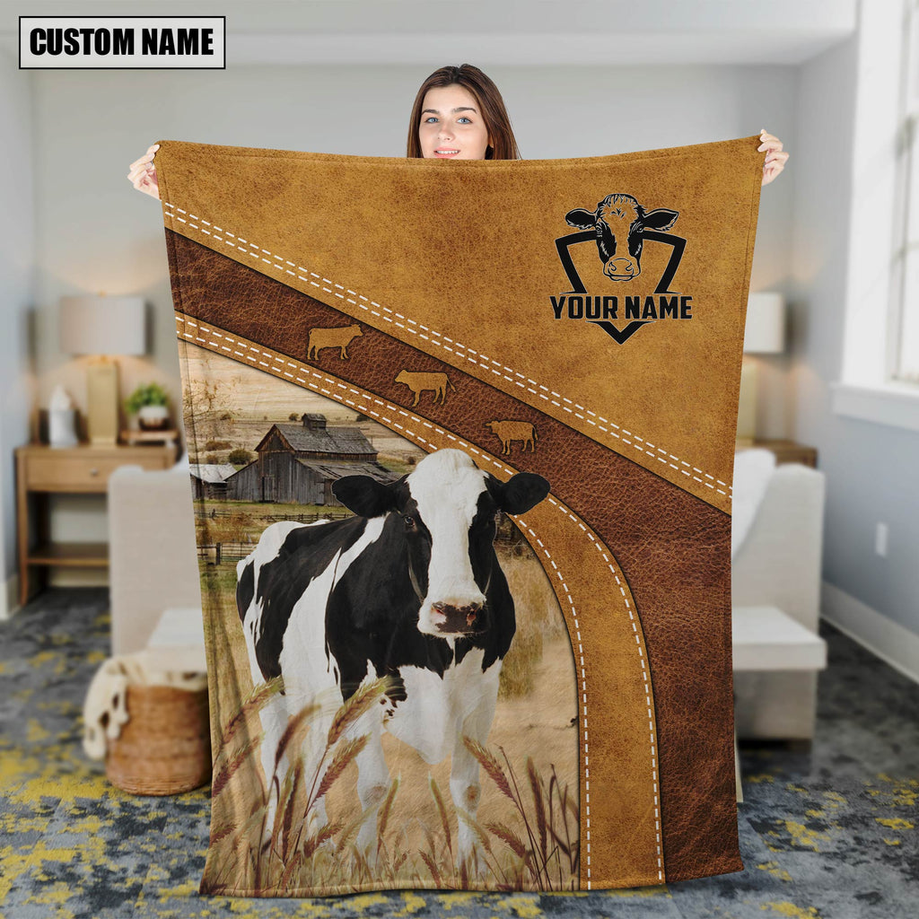 Holstein Custom Name Blanket Collection