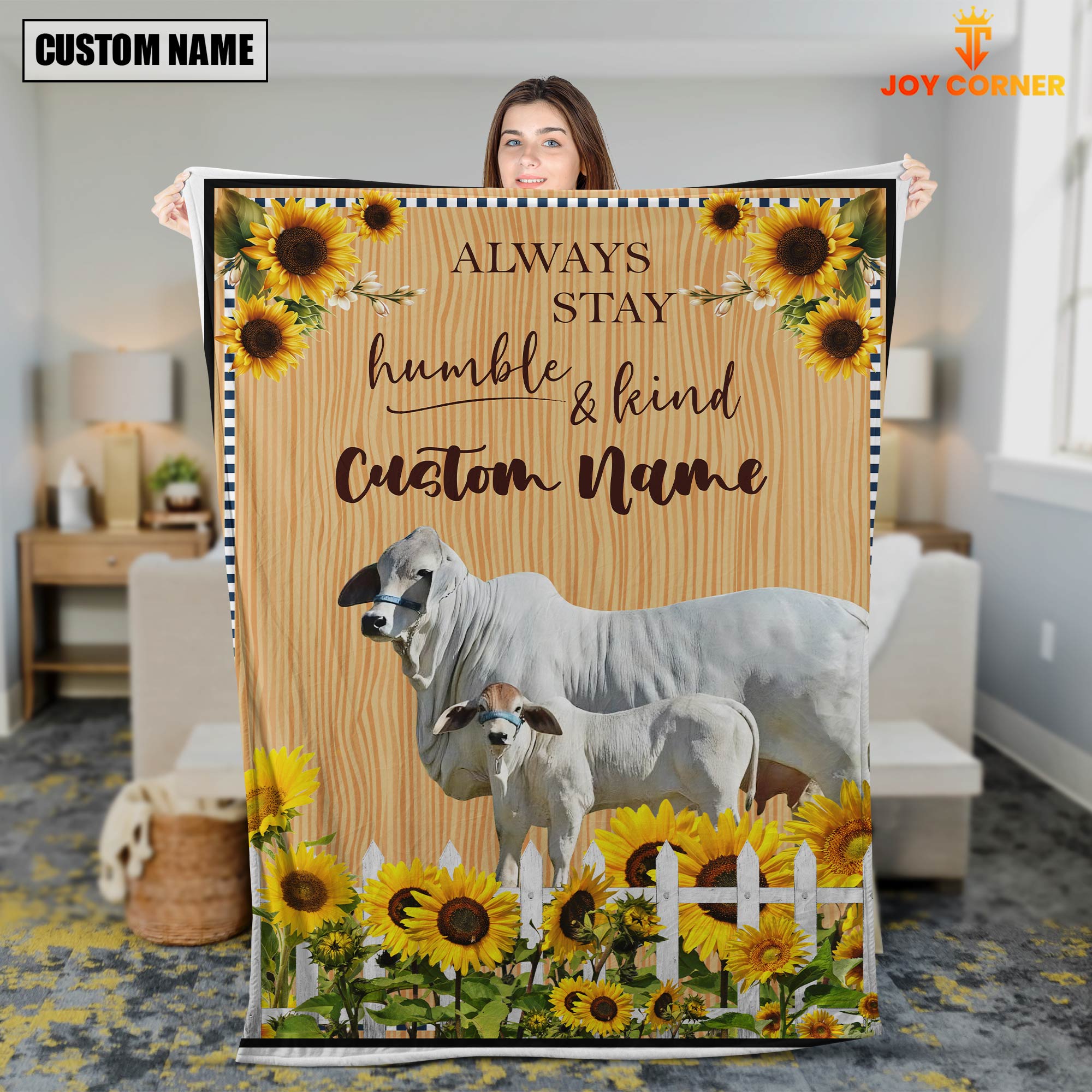 Brahman Custom Name - Always Stay Humble and Kind Blanket