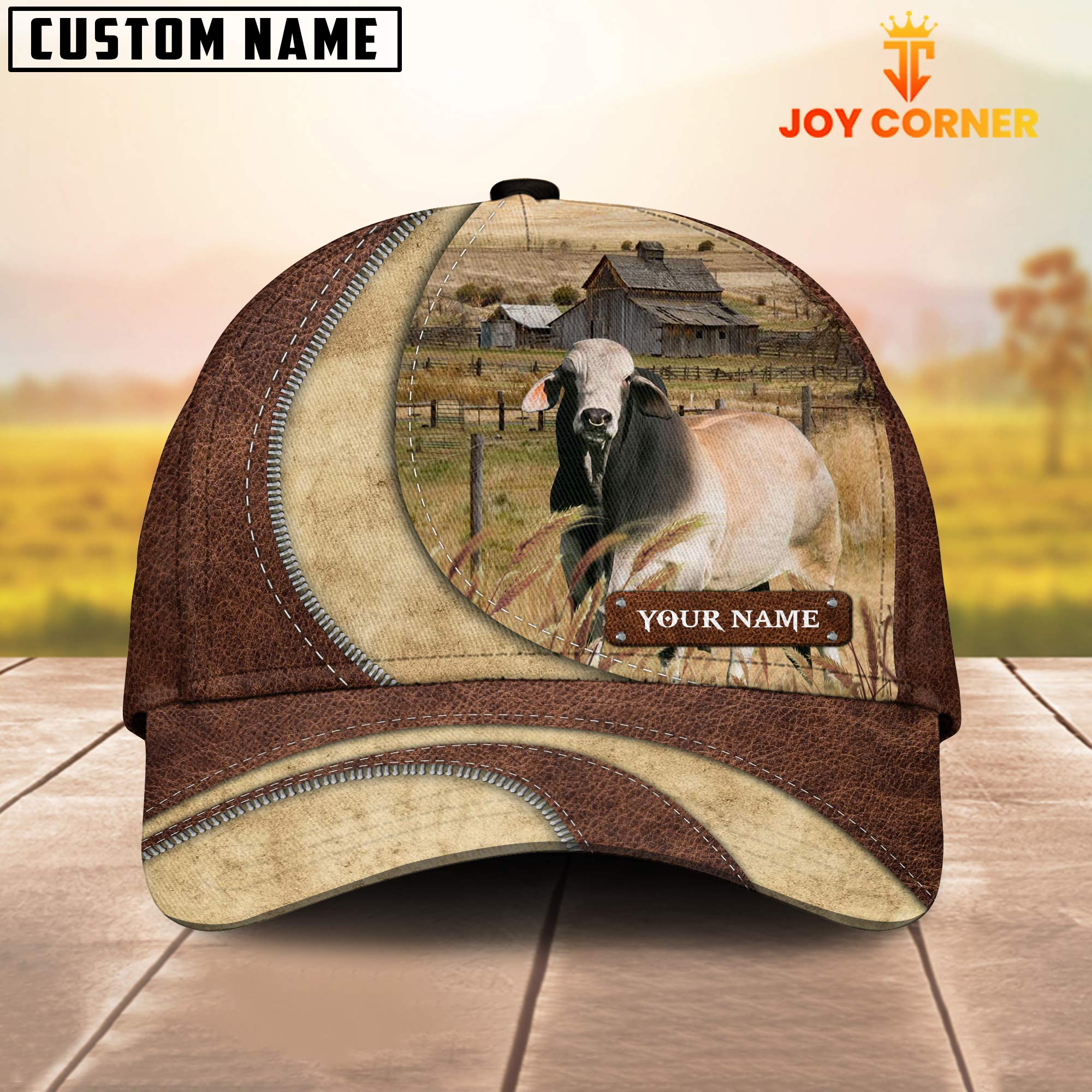 Brahman Customized Name Farm Barn Cap