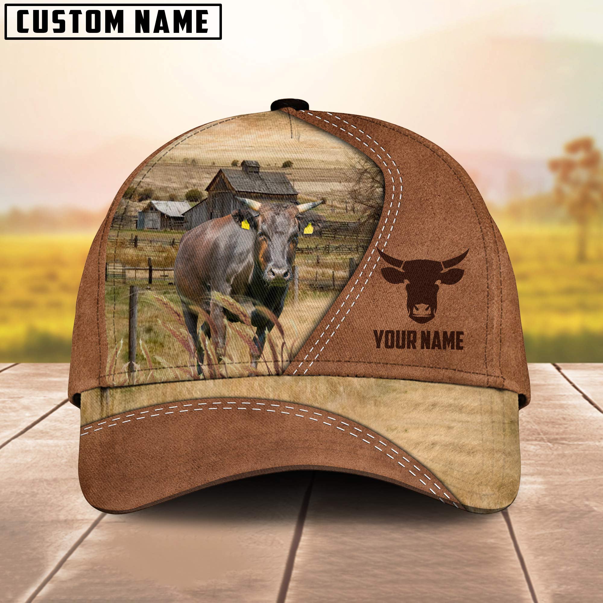 Wagyu Customized Name Brown Cap