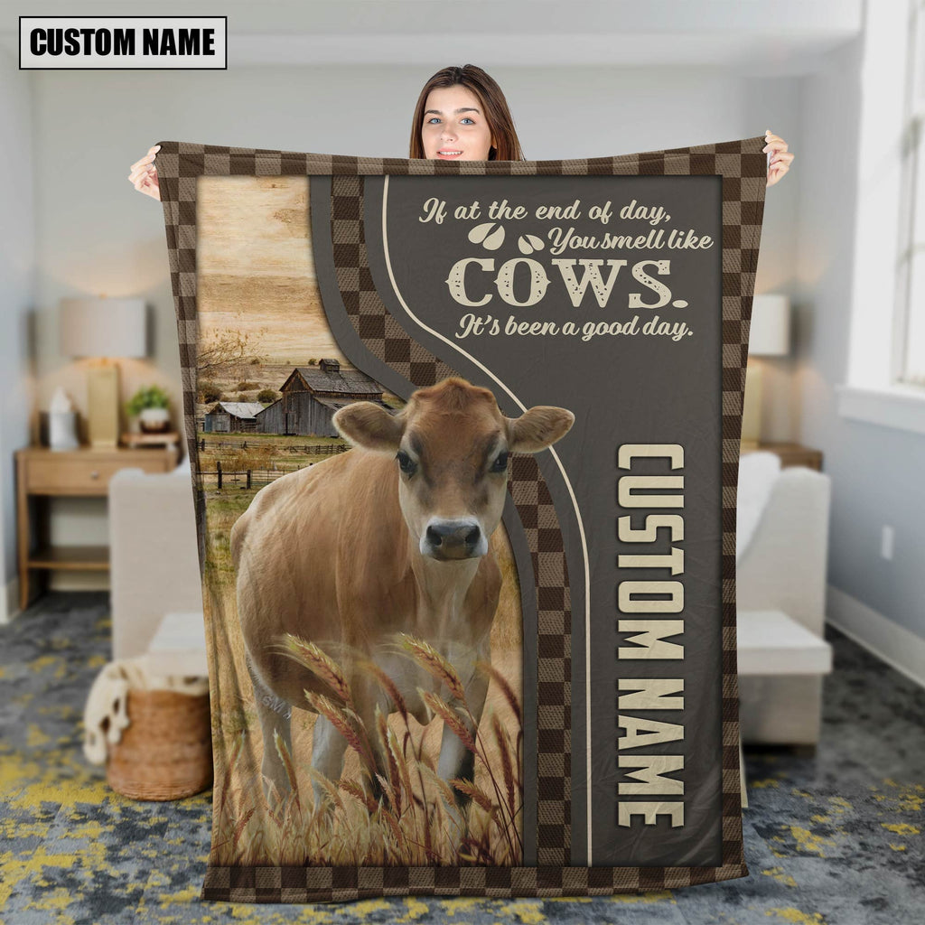Personalized Name Jersey A Good Day Blanket