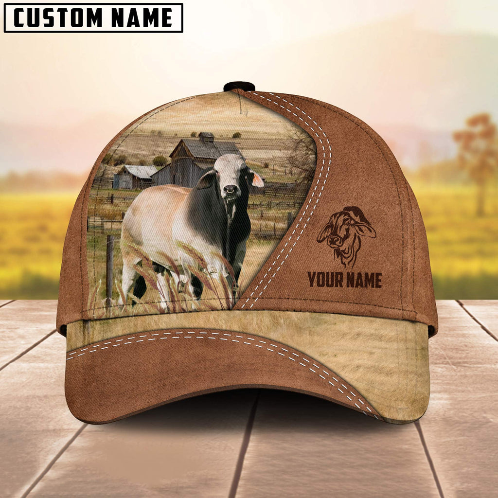 Brahman Customized Name Brown Cap