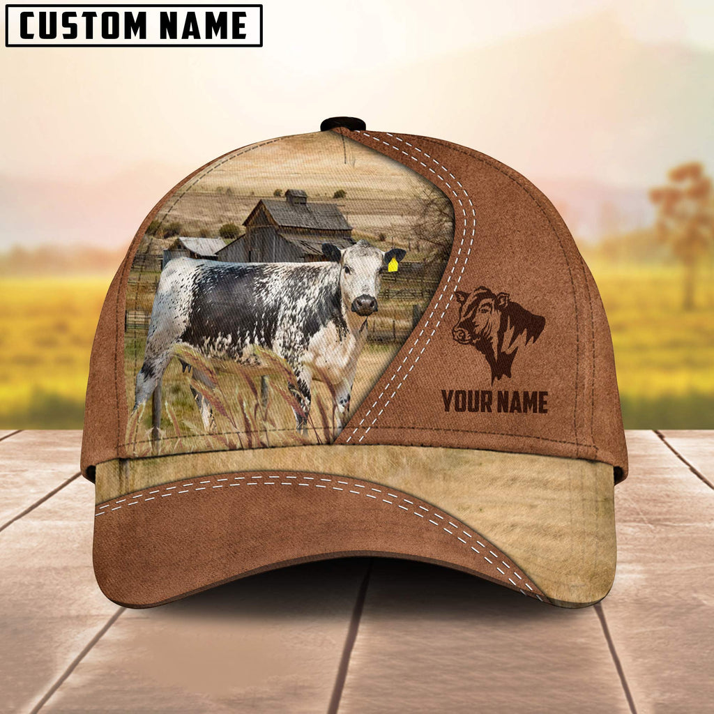 Speckle Park Customized Name Brown Cap