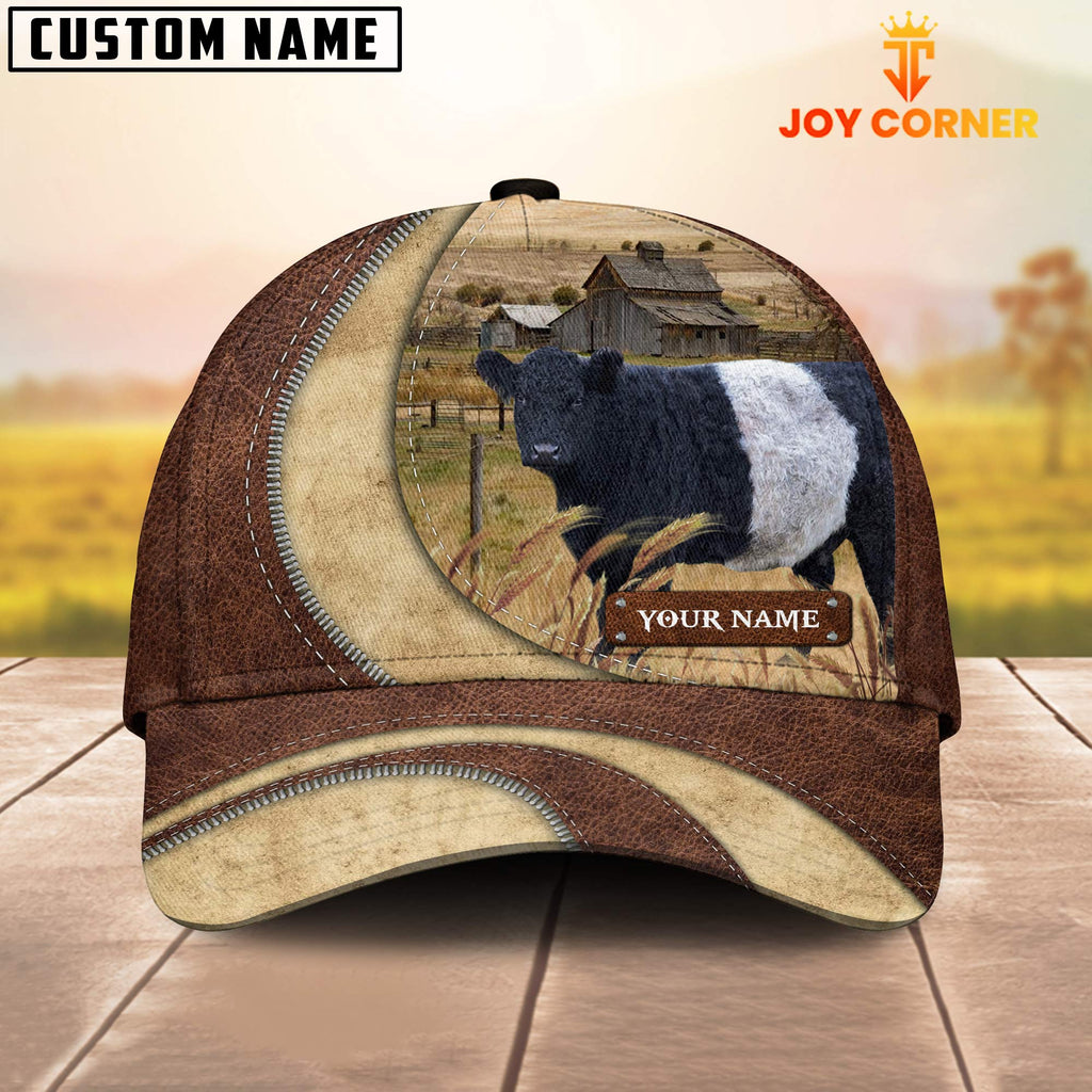Belted Galloway Customized Name Farm Barn Cap