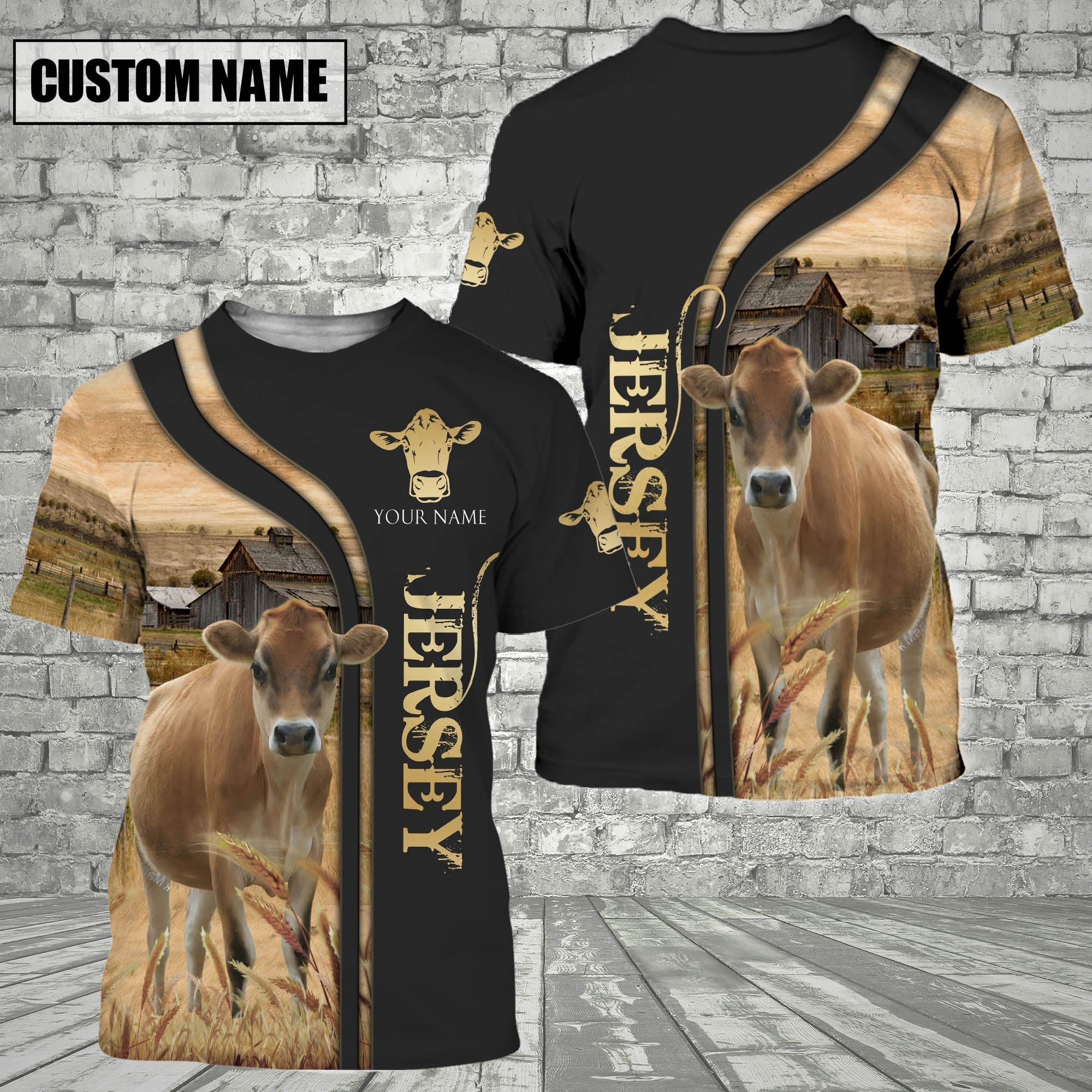 Customized Name Name Jersey On The Farm 3D T - Shirt 2023