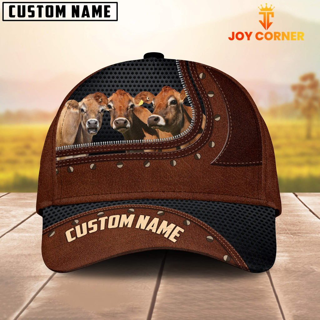 Jersey Happiness Zipper Pattern Customized Name Cap