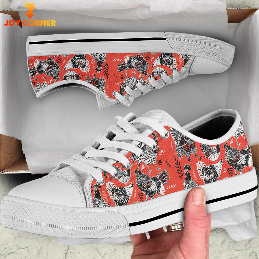 Chicken Pattern Low Top Shoes