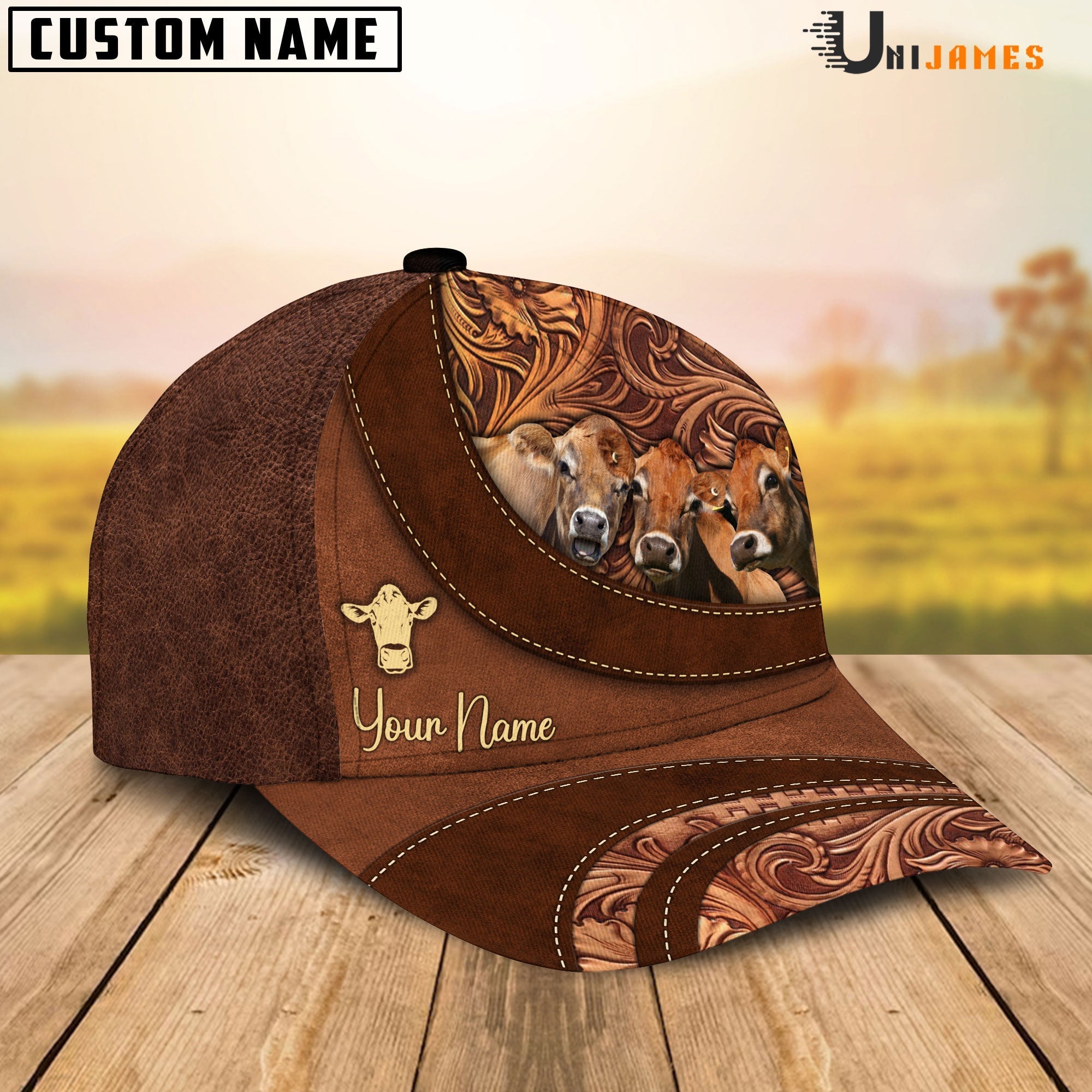 Jersey Happiness Customized Name Cap