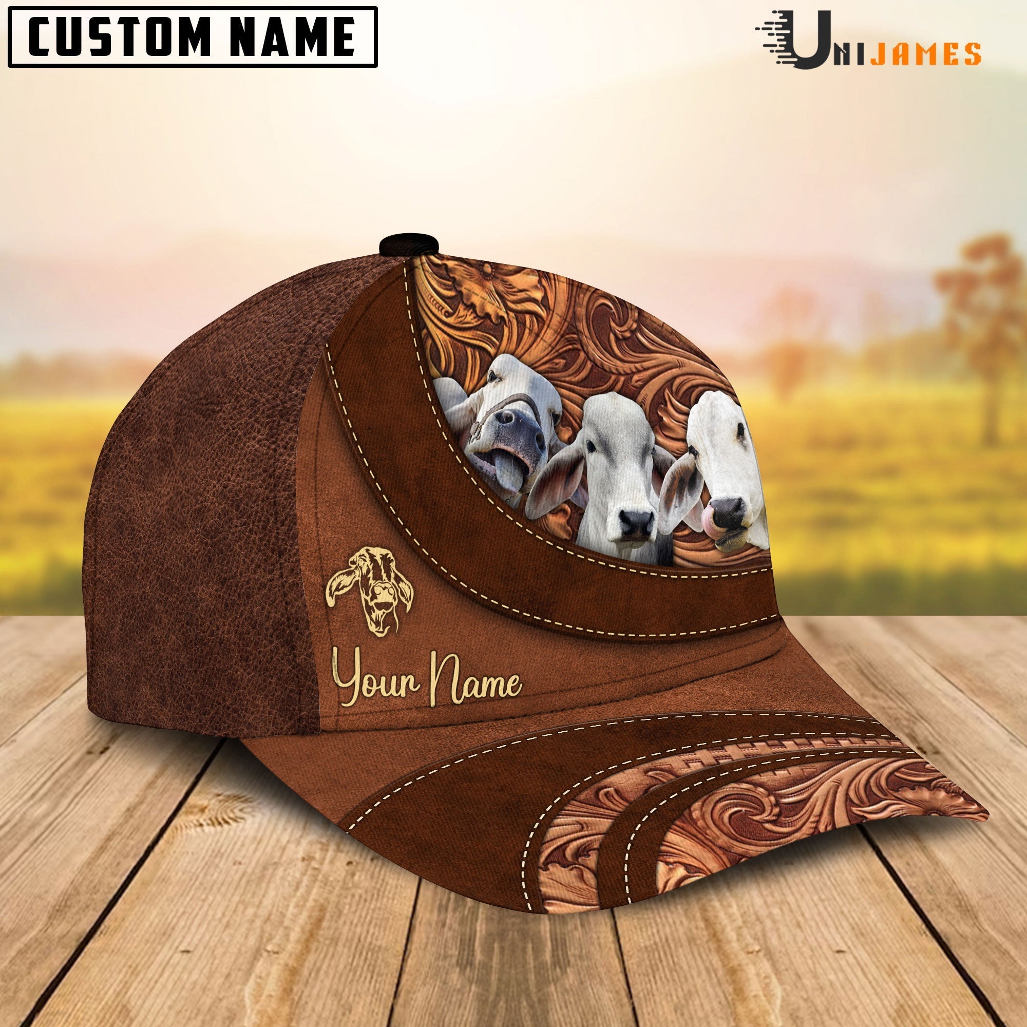 Brahman Happiness Customized Name Cap