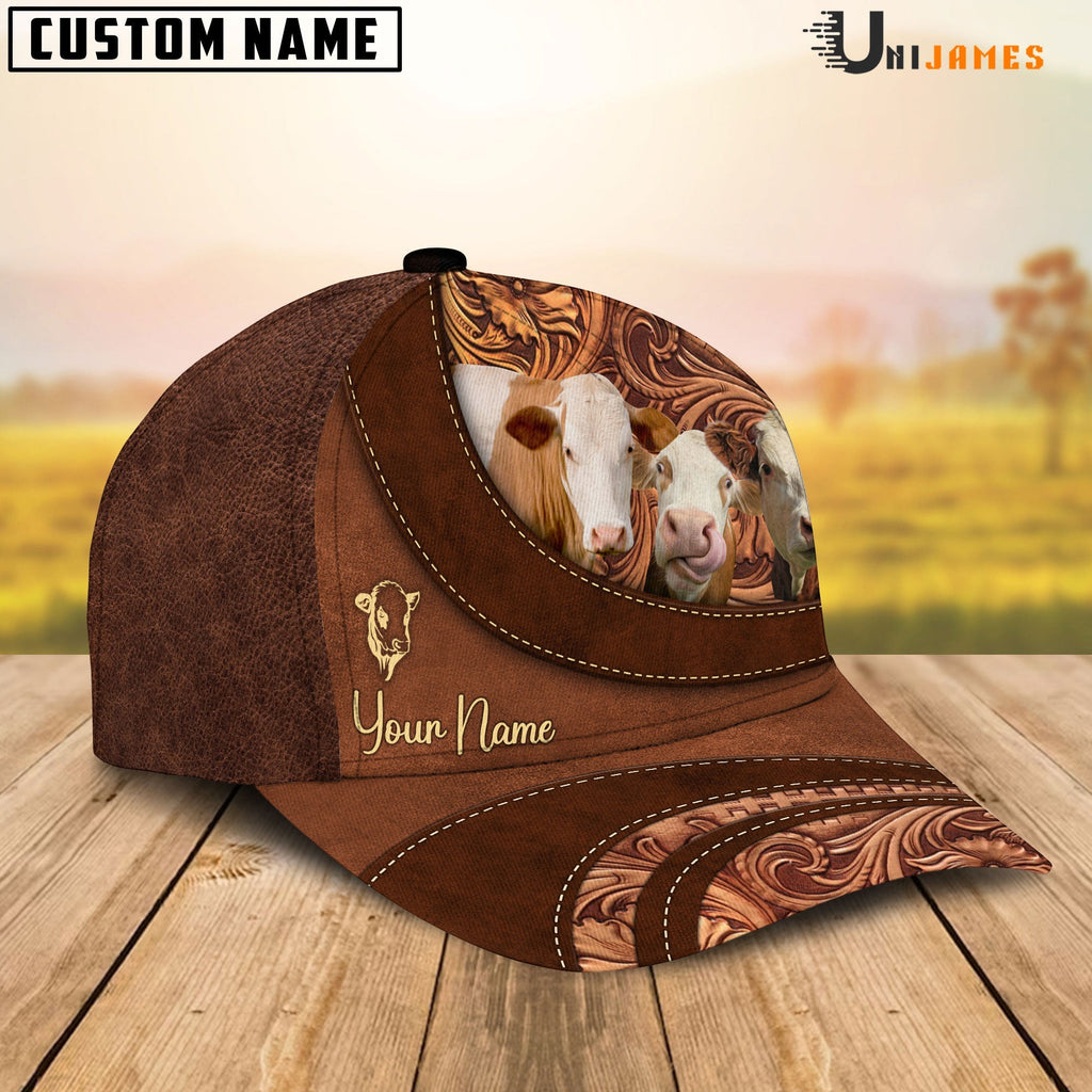 Simmental Happiness Customized Name Cap