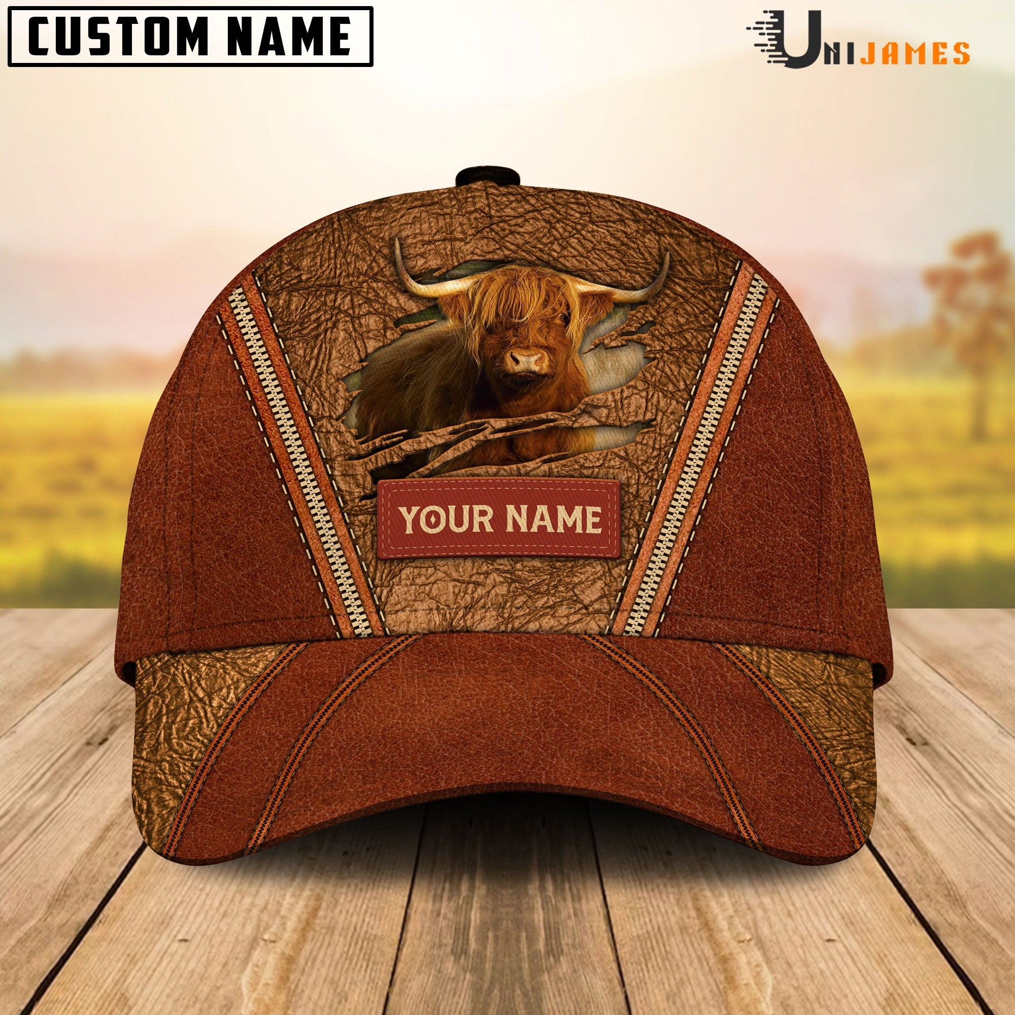Happy Highland Customized Name Cap
