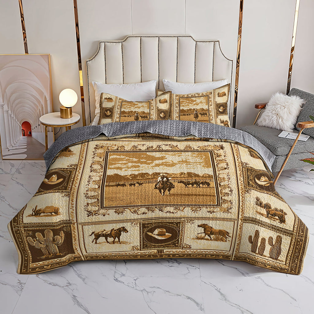 All Season Quilt 3-Piece Set Wild West V1