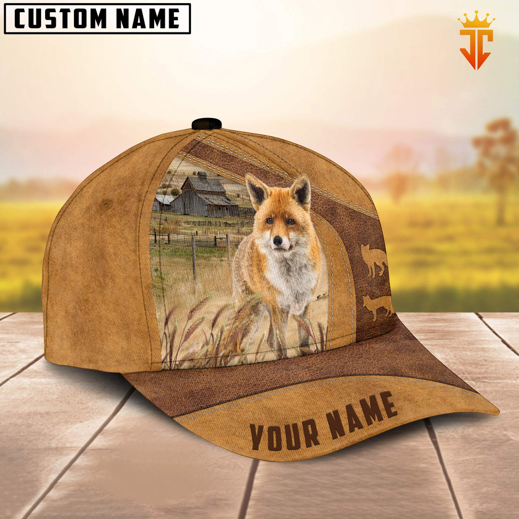 Custom Name Red Fox Cap