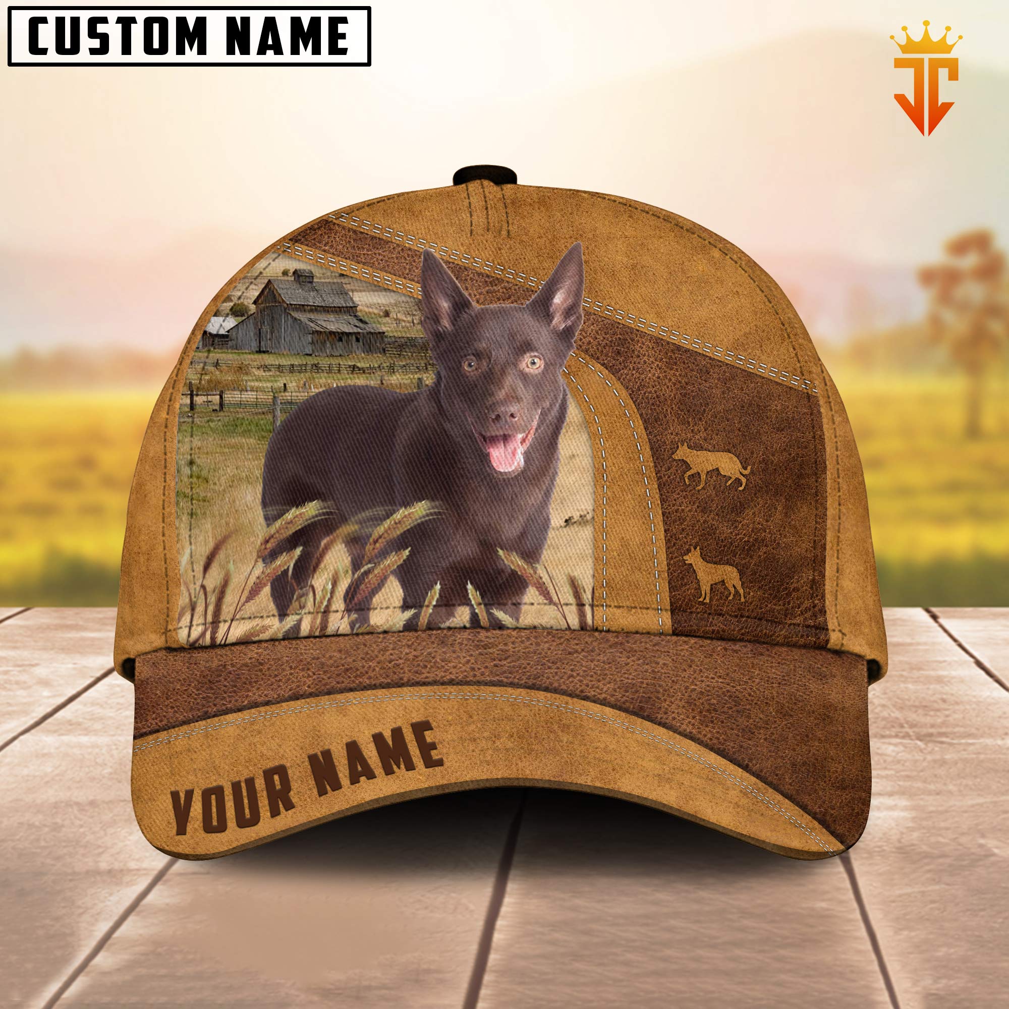 Custom Name Red Kelpie Cattle Cap