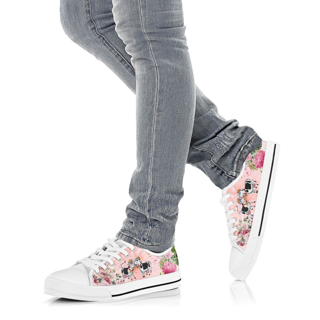Cows Flower Low Top Shoes