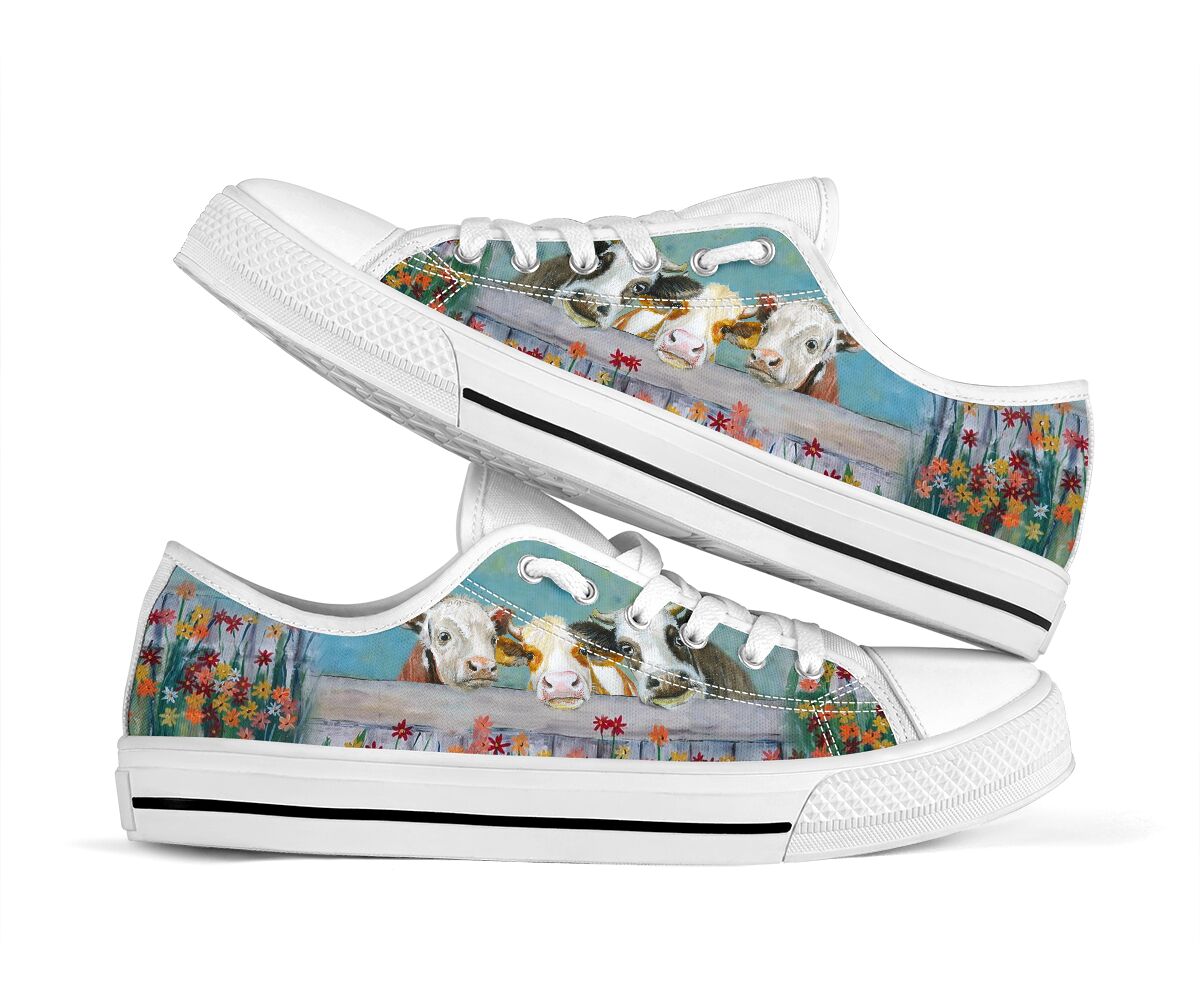 Cow Low Top Shoes