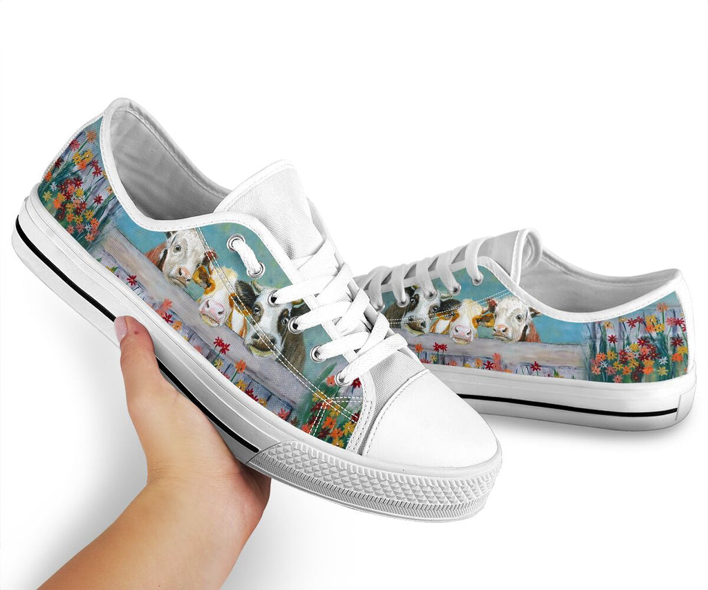 Cow Low Top Shoes