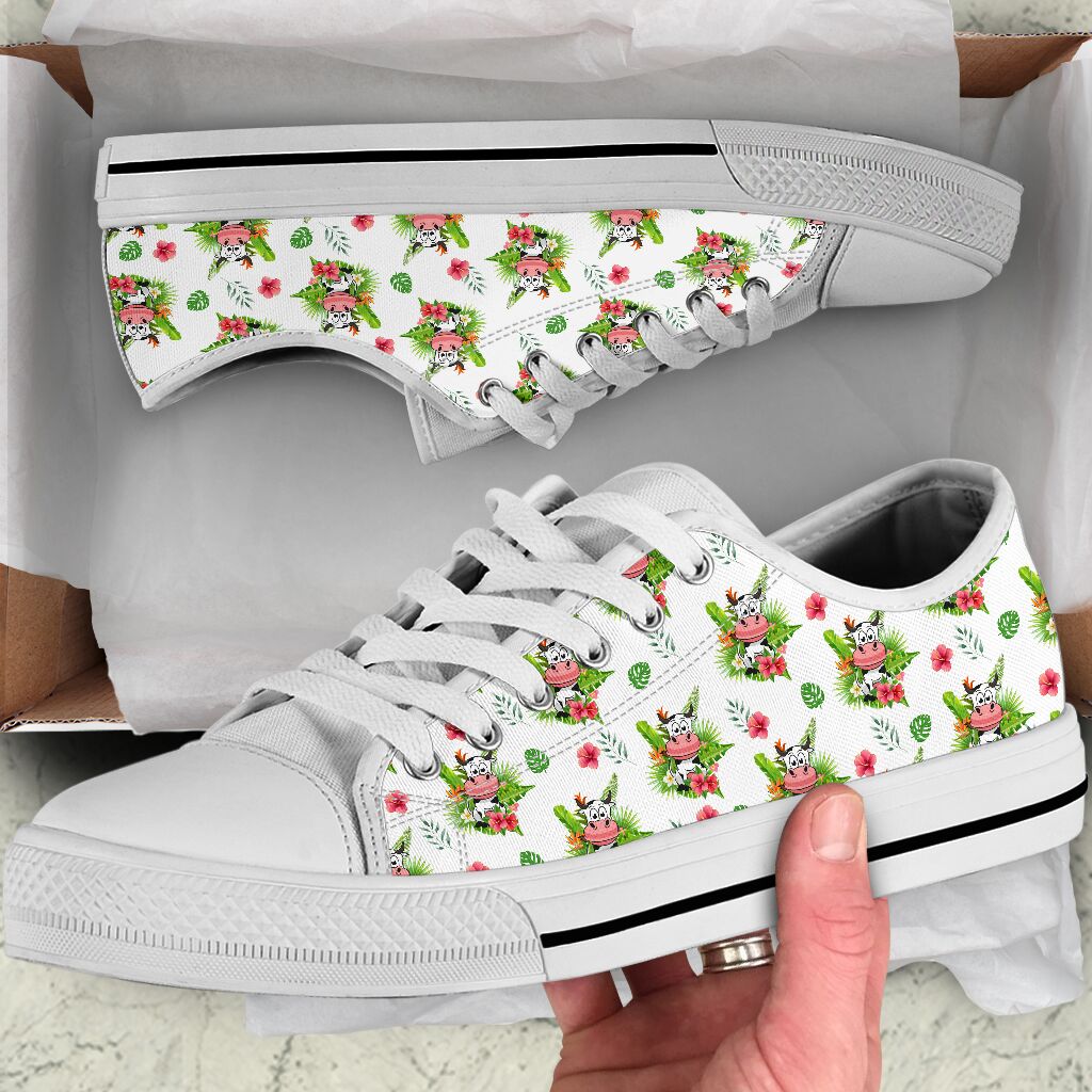 Cow Leaf Low Top Shoes